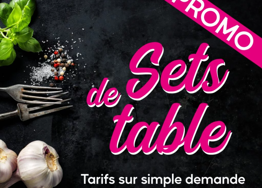 Promo sets de Table en papier