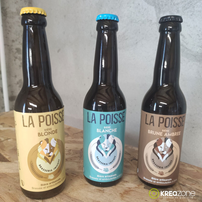Création étiquette bière Brasserie La Poisse
