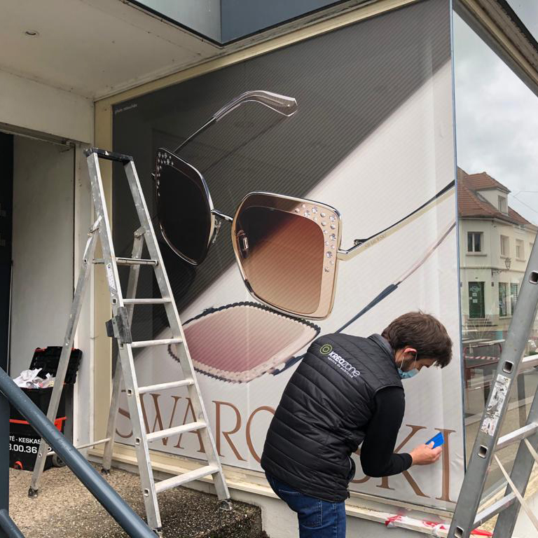 Marquage vitrine Bijouterie Songeur