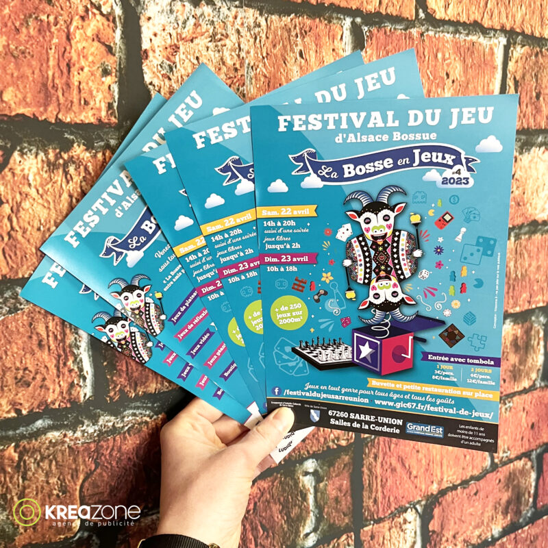 Création flyer Festival La bosse en jeux