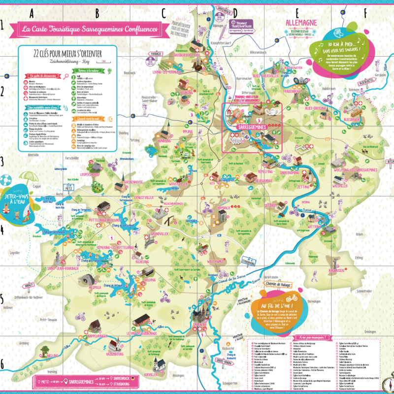 Création plan circuit touristique Sarreguemines