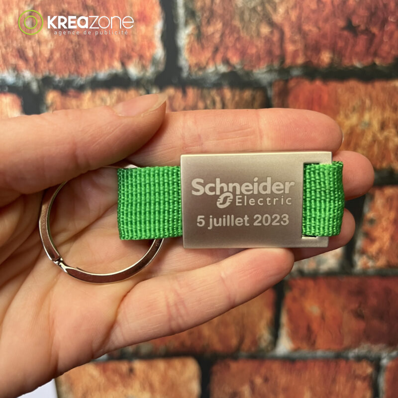 Porte-clés gravé Schneider Electric