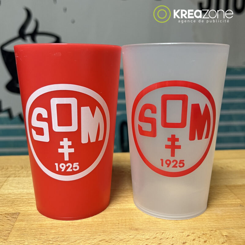 Gobelets 25cl pour le club de football SOM