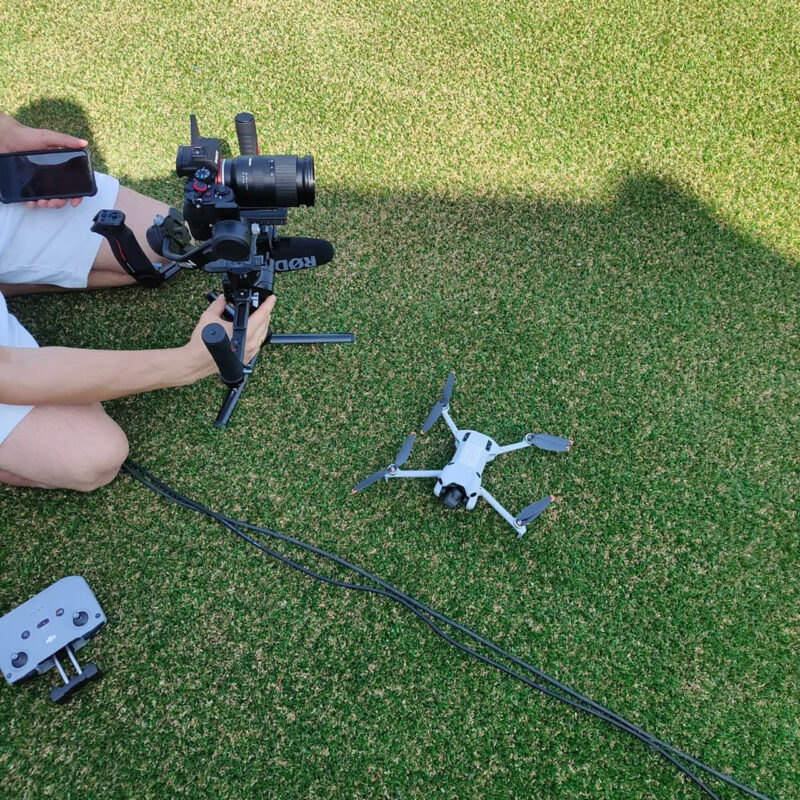 Tournage vidéo avec drone