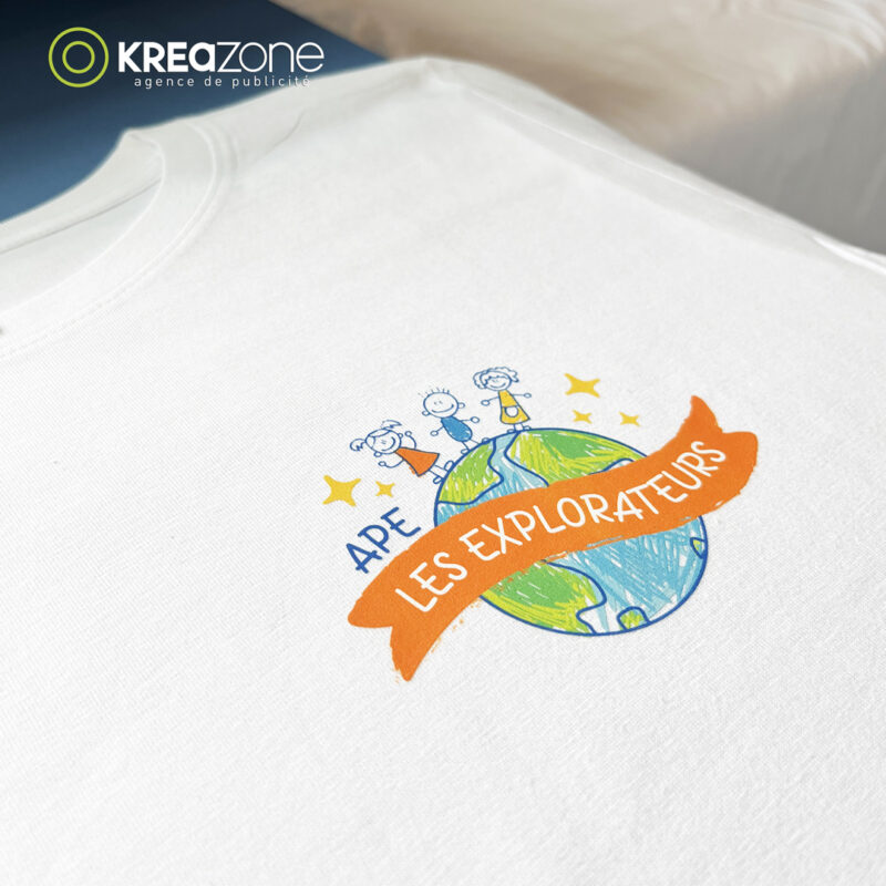 Transfert DTF T-shirts APE les Explorateurs