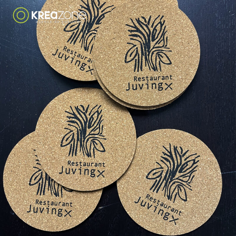 Sous-bock personnalisés Restaurant Juving