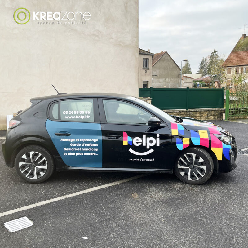 Marquage véhicule Helpi