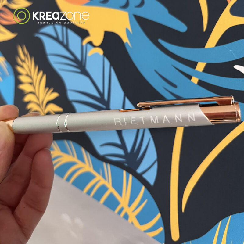 Stylo métal gravé Rietmann